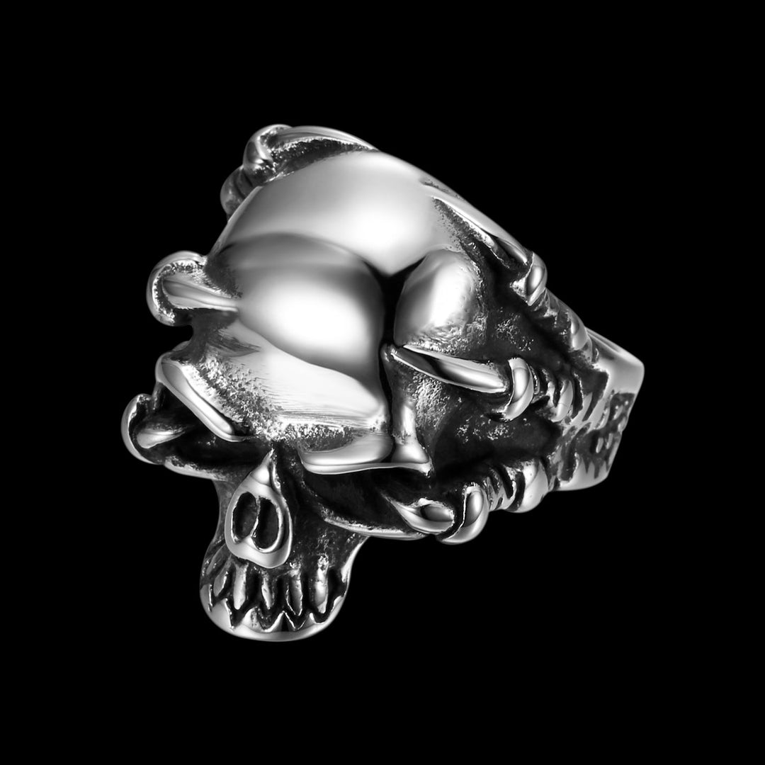 THINKING SKULL BLACK RING