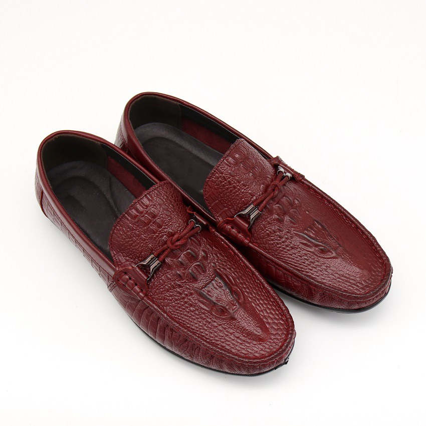 Elliston Leather  Crocodile Tasseled Loafers