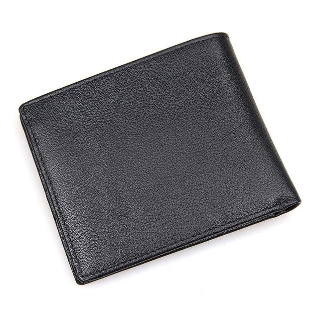 Elliston Leather  Apollo Black Leather Bi-Fold Wallet