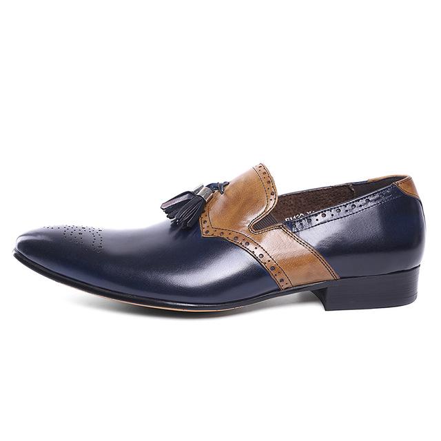 Elliston Leather  Griffin Tasseled Slip-on Dress Shoes