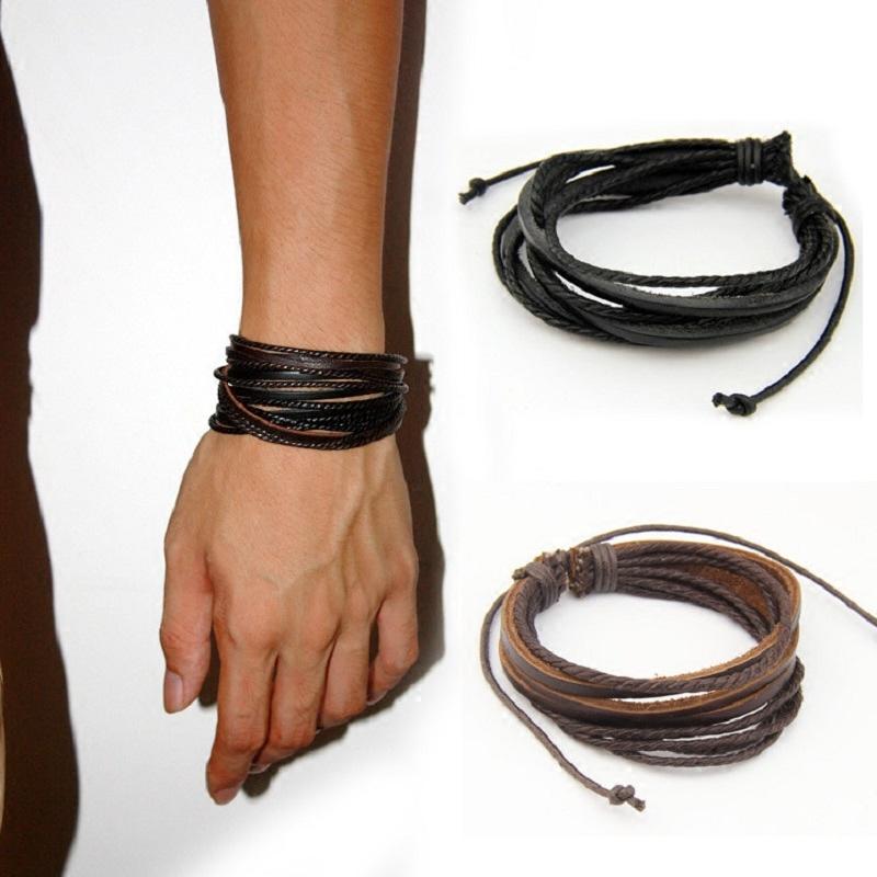 Elliston Leather  Lace-Up Rope Bracelet