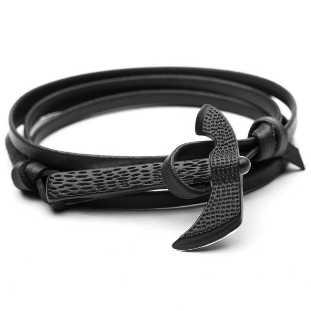 Elliston Leather  Axe Bracelet